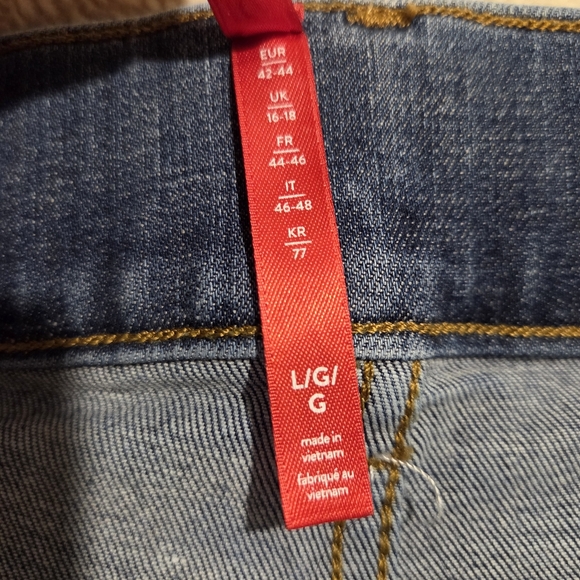 Spanx Wide-Leg Crop Jeans, Size L - Picture 6 of 12